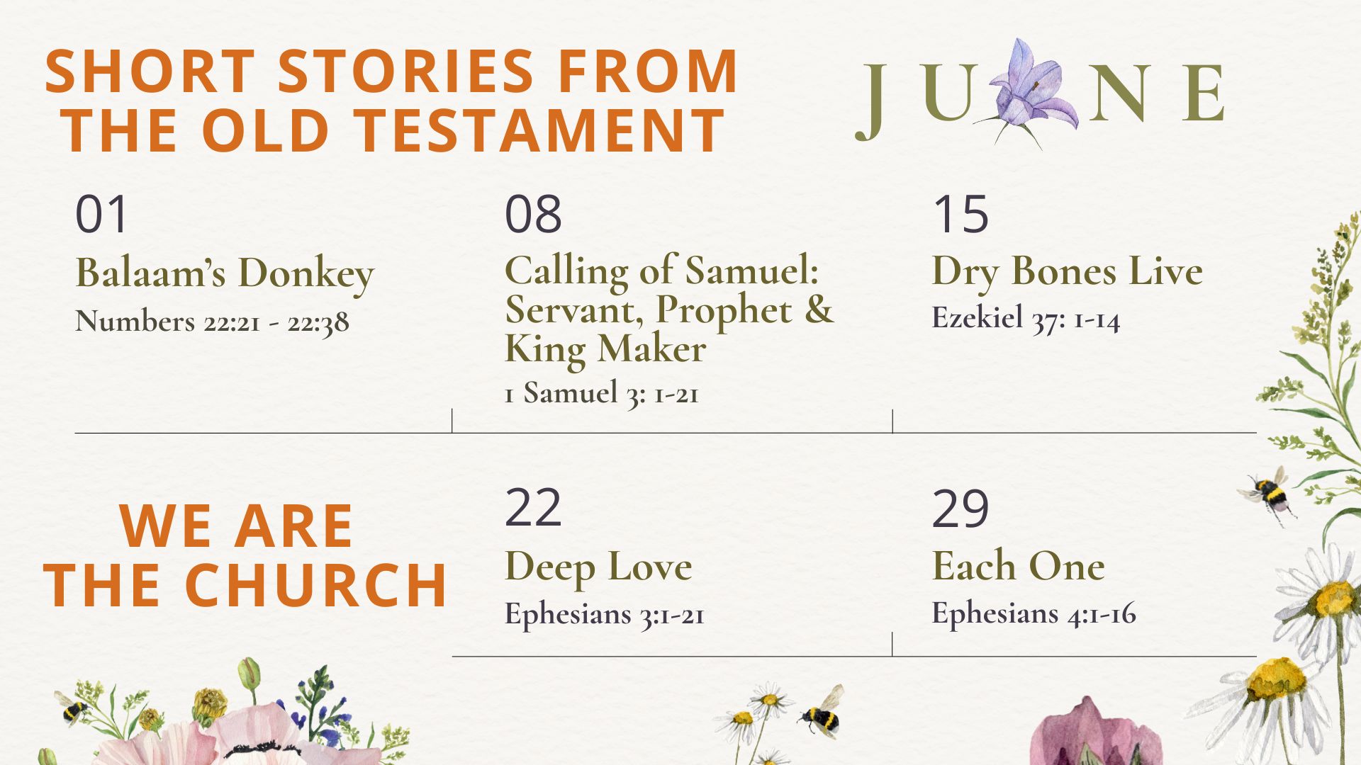 June Sermon Series 2025