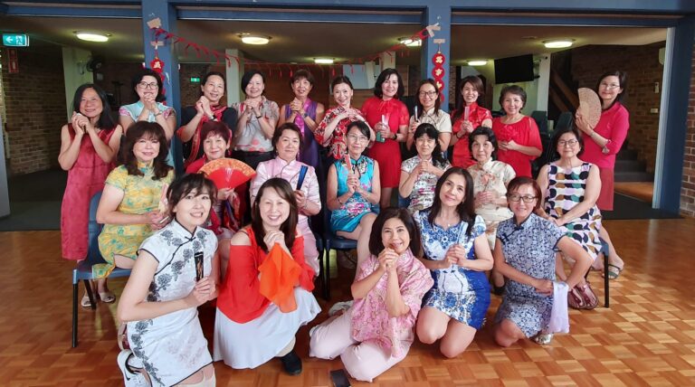 Line Dancing for Chinese New Year Celebration