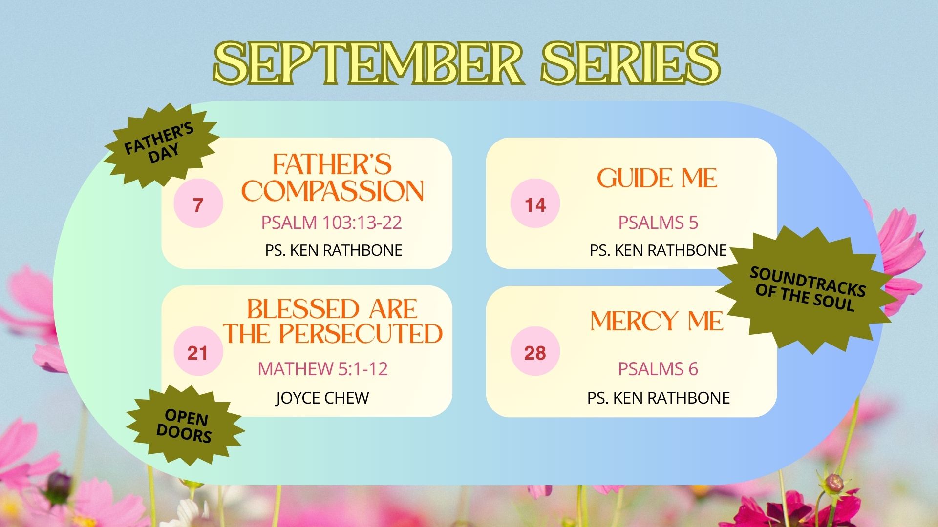 September Sermon Series