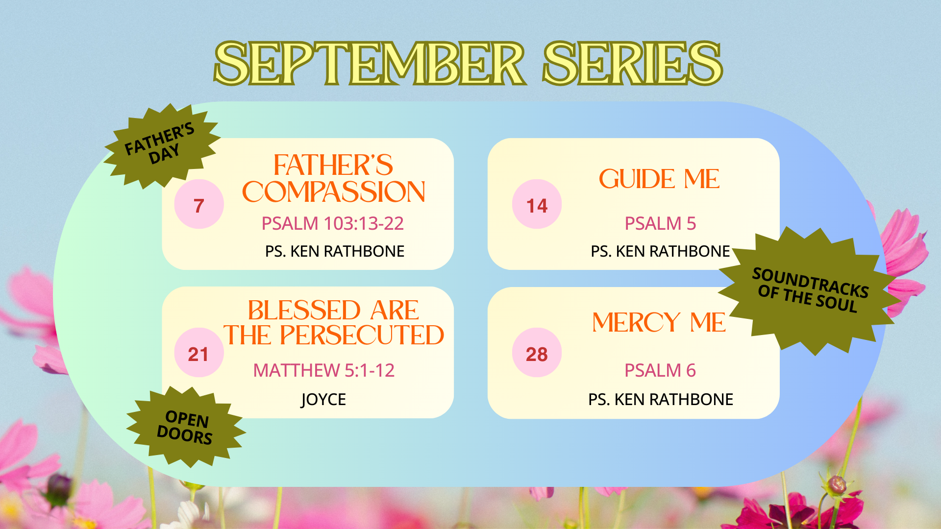 September Sermon Series 2025