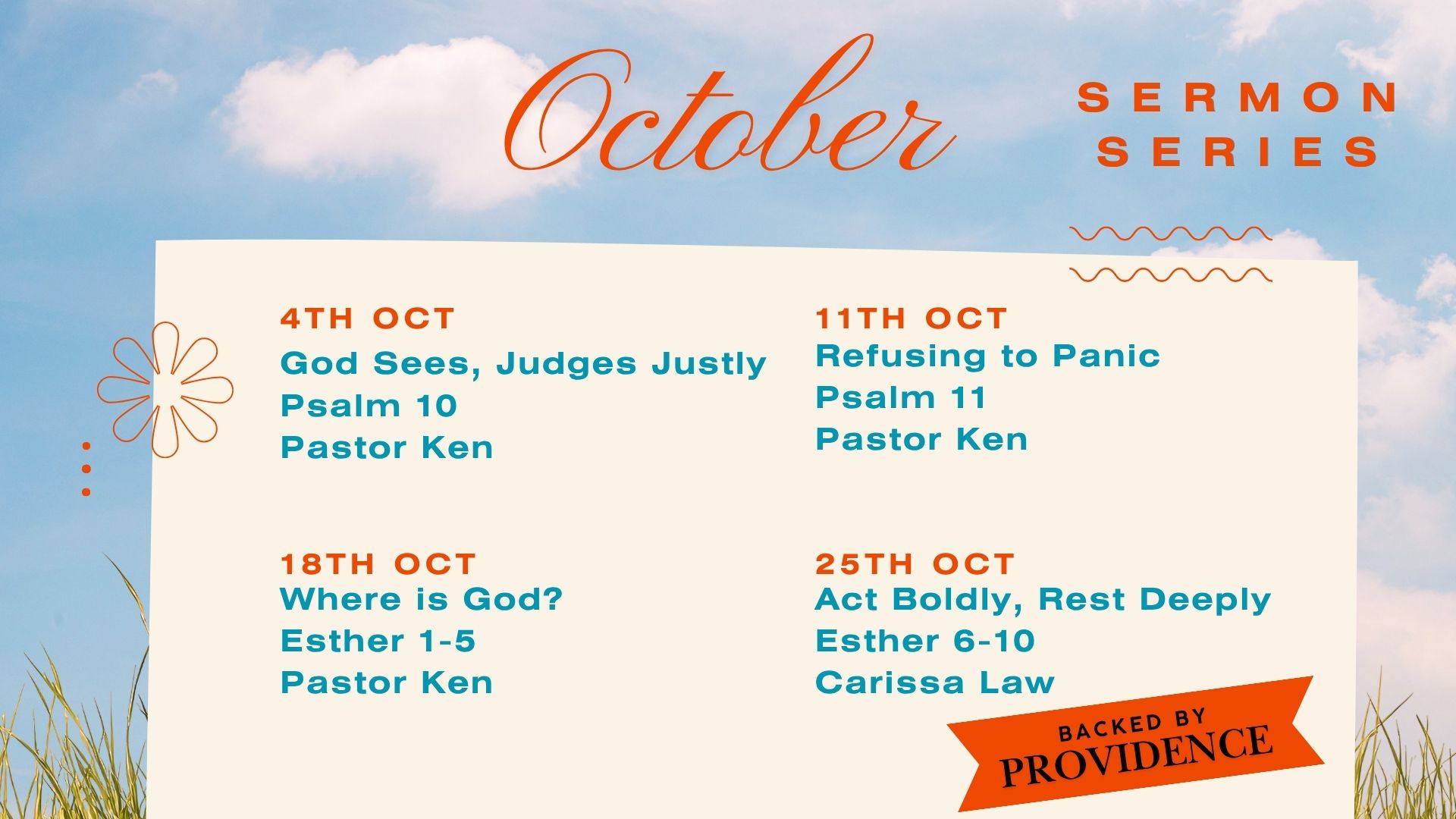2026.10 - October Sermon Series 2026