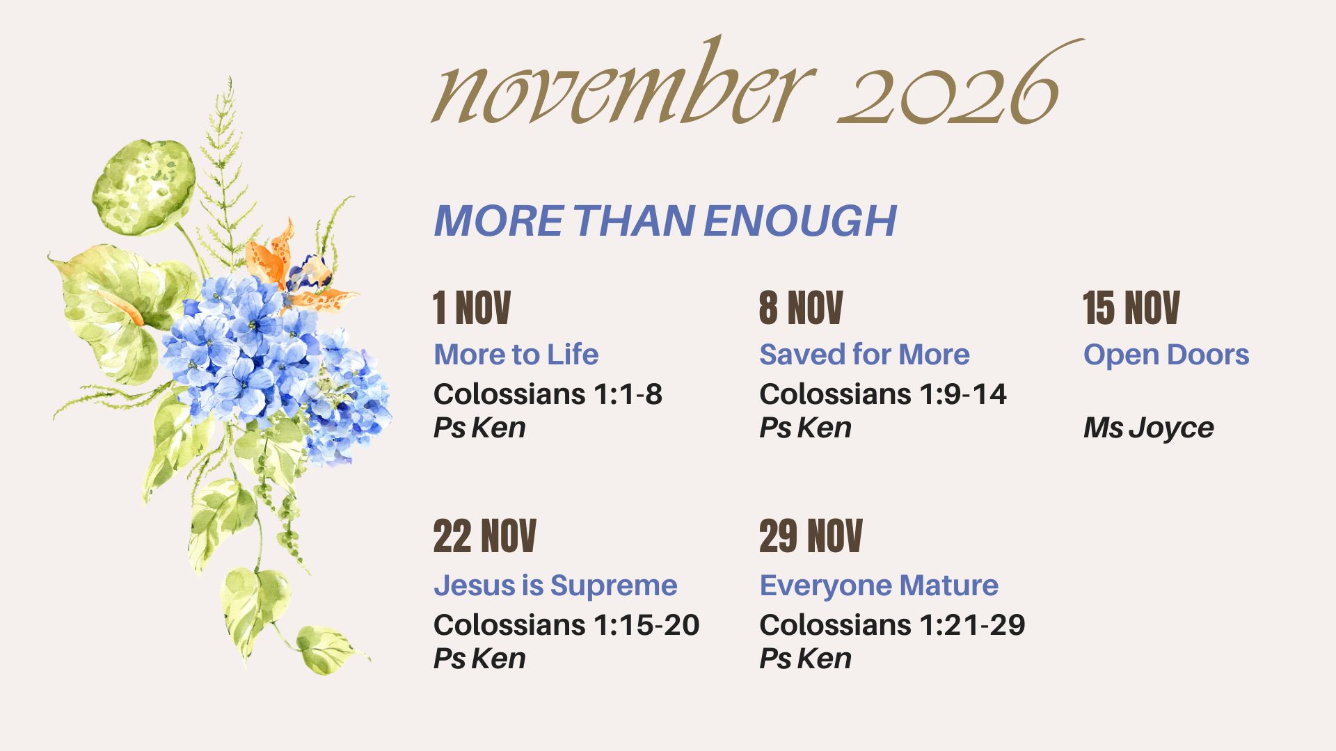 2026.11 - November Sermon Series 2026